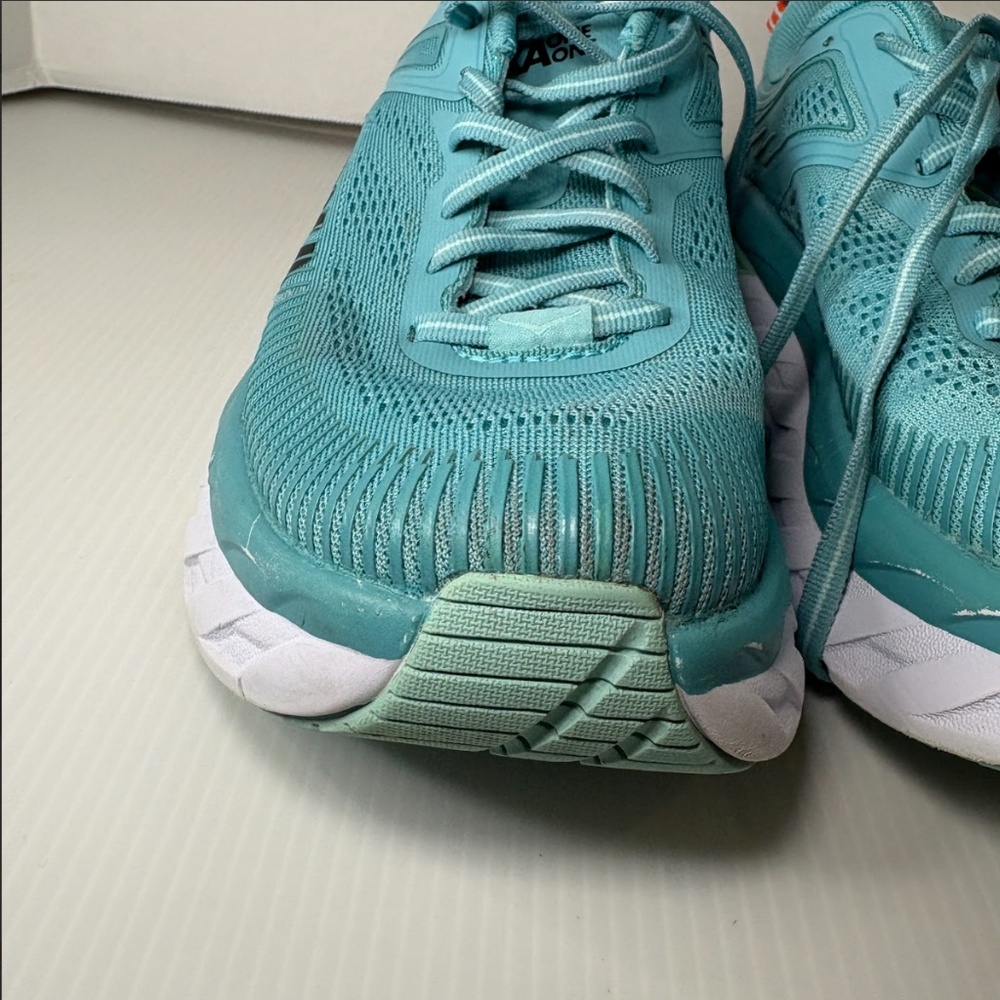 HOKA ONE Bondi 7 ATHLETIC Running SHOES in Eggshell Blue - Men’s - Size 8 US - Picture 6 of 16